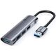 USB HUB C-Tech C-TECH UHB-U3-AL, USB Hub, 4x USB 3.2 Gen 1, hliníkové tělo 13206810 8594125013417