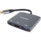 Καλώδιο PremiumCord Προσαρμογέας PremiumCord USB-C σε HDMI, USB3.0, PD, 4K και FULL HD 1080p 13217688 8592220022471