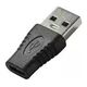 PremiumCord PremiumCord μειωτήρας USB USB 3.0 A - USB-C (M/F), μαύρο 13222837 8592220021573