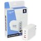 Allnet Z ALLNET Ersatznetzteil QC USB-C PD GaN Τροφοδοτικό Netzteil200 Watt 1x USB Type-A QC 3x USB Type-C**EU PLUG** 13691882 4038816125460