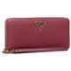 Guess Guess, Merloto Desinty, Leather, Wallet, SLG Large Zip, Red, For Women For Women