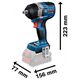BOSCH.KEY UD.1/2" GDS 18V-750 C SOLO 750Nm