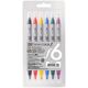 Artequipment ZIG Clean Color f - Sæt m.6 farver 13883159 4901427263398