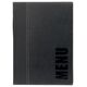 Securit Menu Kortholder A5 25x19 cm Securit Trendy viser 4 A5 side Læderomslag Sort, 10 stk/krt 13800132 8717624248818