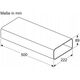 Bosch Bosch Επίπεδος αγωγός HEZ9VDSM1, 50cm, σωλήνας (μαύρος, ίσιος, αρσενικός) 11815463 4242005253814