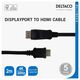 Καλώδιο Deltaco Kabelis DELTACO DisplayPort į HDMI, 4K UHD, 2m, juodas / DP-3020-K / R00110012 13062196 7333048051332