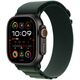 APPLE 49mm Dark Green AlpineLoop -Medium - Black Titanium Finish