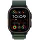 APPLE 49mm Dark Green AlpineLoop -Medium - Black Titanium Finish
