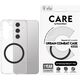 CARE Flagship Case Clear/Black QI Compatible Galaxy S25 Plus