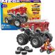 Mattel Hot Wheels Monster Trucks Mega - Pojazd do zbudowania 5-Alarm + łazik ATV Zestaw klocków HHD19