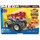 Mattel Hot Wheels Monster Trucks Mega - Pojazd do zbudowania 5-Alarm + łazik ATV Zestaw klocków HHD19