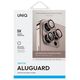 Uniq UNIQ Optix Aluminium Camera Lens Protector iPhone 16 Pro 6.3" / 16 Pro Max 6.9" taupe gold szkło na obiektyw aparatu z aplikatorem