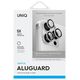 Uniq UNIQ Optix Aluminium Camera Lens Protector iPhone 16 Pro 6.3" / 16 Pro Max 6.9" sterling silver szkło na obiektyw aparatu z aplikatorem