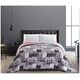 Decoking Narzuta 200x220 dekoracyjna Cats Invasion beżowa szara różowa Decoking
