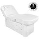 Azzurro SPA LEŻANKA KOSMETYCZNA AZZURRO KRYSTAL 370-3 4 SILN. BIAŁA PODGRZEWANA