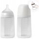 308073-BUTELKA SILIKONOWA 240ML/SX PRO    ŚREDNI PRZEPŁYW/TRANSPARENTNA/NEW ALL SILICONE