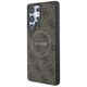 Guess Leather 4G Colored Ring Classic Logo MagSafe Case Samsung Galaxy S25 Ultra brown