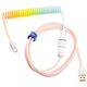 Ducky Ducky Premicord Cotton Candy Coiled Cable, USB Type C auf Type A - 1,8m 13299521 4711394391358