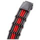 CableMod CableMod C-Series PRO ModMesh 12VHPWR to 3x PCI-e Cable for Corsair - 60cm, carbon/κόκκινο 13221527 694365692101