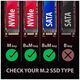 Axagon EEM2-GAM, USB-C 10Gbps - NVMe & SATA SSD GAME M.2 box, bezroubkov Obudowa SSD Czarny