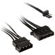 Kolink Kolink 3-Pin Fan Power to 2x 4-Pin Molex Adapter - 245mm, μαύρο 13334020 5999094004955
