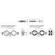 Gorgiel Uchwyt stalowy pojedynczy do rur 1 1/4" LIGHT z uszczelką 1031123150