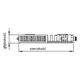 Kermi Grzejnik Therm X2 Profil-V 22 900x700mm lewostronne podłączenie - FTV220900701L1K