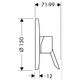 Bateria prysznicowa Hansgrohe Focus chrom (31767000)