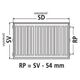 Kermi Grzejnik Therm X2 Profil-V 12 300 x 700mm (FTV120300701R1K)