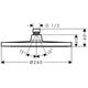 Deszczownica Hansgrohe Crometta S 1-funkcyjna chrom (26723000)