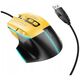 Mysz Hoco HOCO mysz komputerowa gamingowa przewodowa USB A 3600DPI GM31 czarno żółta