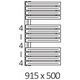Grzejnik RED LIPTONN 915/500 \\ RAL 9016, podł. GD Moc 643W