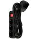 REV REV Multiple Socket Καλώδιο τροφοδοσίας 3+1 φορές 5m + διακόπτης μαύρος 13869649 4006341717313