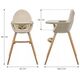 KinderKraft KINDERKRAFT high chair FINI 2 BEIGE, KHFINI02BEG0000