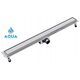 600 liniowe odwodnienie prysznicowe AQUA STEEL LA z rusztem szlifowanym SZGM (S)
