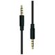 ProXtend Mini-Jack 4-pin Slim Cable M-M Black 0,5M 12745145 5714590026863