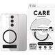 Etui CARE by PanzerGlass Feature Black    Kickstand & QI do Samsung Galaxy S25+ przezroczysty