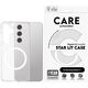 Etui CARE by PanzerGlass Flagship Urban   Combat Starlight White QI do Samsung Galaxy S25 przezroczysty