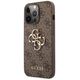 Original Case IPHONE 13 PRO MAX 6,7" Guess Hardcase 4G Big Metal Logo GUHCP13X4GMGBR brown 3666339024901
