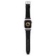 Strap for APPLE WATCH 4 / 5 / 6 / 7 / 8 / SE / ULTRA (42 / 44 / 45 / 49 MM) Karl Lagerfeld Strap Saffiano Monogram (KLAWLSAKLHPK) black 3666339127428