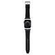 Strap for APPLE WATCH 4 / 5 / 6 / 7 / 8 / SE / ULTRA (42 / 44 / 45 / 49 MM) Karl Lagerfeld Strap Saffiano Monogram (KLAWLSAKLHPK) black 3666339127428