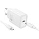 HOCO ładowarka sieciowa Typ C + kabel Typ C do Lightning PD QC 20W N60 biała