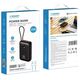 VEGER powerbank 30000 mAh z wbudowanymi kablami Typ C / Lightning PD QC3.0 35W K3 (W3018) czarny