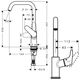 Bateria umywalkowa Hansgrohe Focus stojąca chrom (31519000)