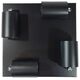 Lampa sufitowa Masterled Bardo lampa sufitowa (spot) 4-punktowa czarna/chrom