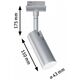 Paulmann Reflektor na szynoprzewód URail TUBO LED 5W 234lm 4000K 230V chrom matowy/ metal