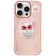 Etui Nimmy Glasses Cool Cat do iPhone 16  Pro różowy