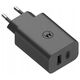 Ładowarka Motorola Motorola Charger TurboPower 50W Duo USB-C + USB-A  w/ USB-C cable, Black