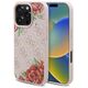 Guess GUHMP16LP4ROPEMCP iPhone 16 Pro     6.3" różowy/pink hardcase 4G Flowers Print MagSafe