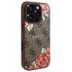 Guess GUHMP16LP4ROPEMCW iPhone 16 Pro     6.3" brązowy/brown hardcase 4G Flowers Print MagSafe